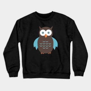 Brown & Blue Owl Crewneck Sweatshirt